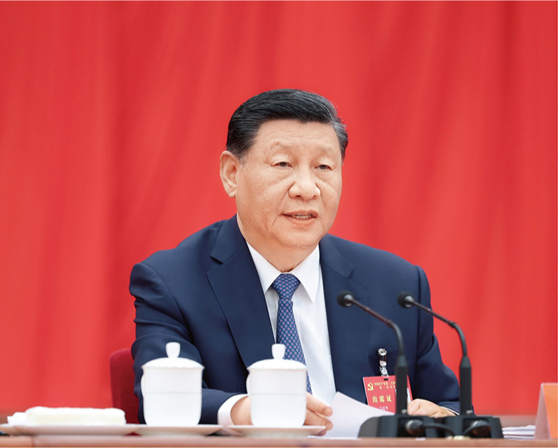 　　中國共產(chǎn)黨第二十屆中央委員會第三次全體會議，于2024年7月15日至18日在北京舉行。中央委員會總書記習(xí)近平作重要講話。 新華社記者 鞠鵬/攝